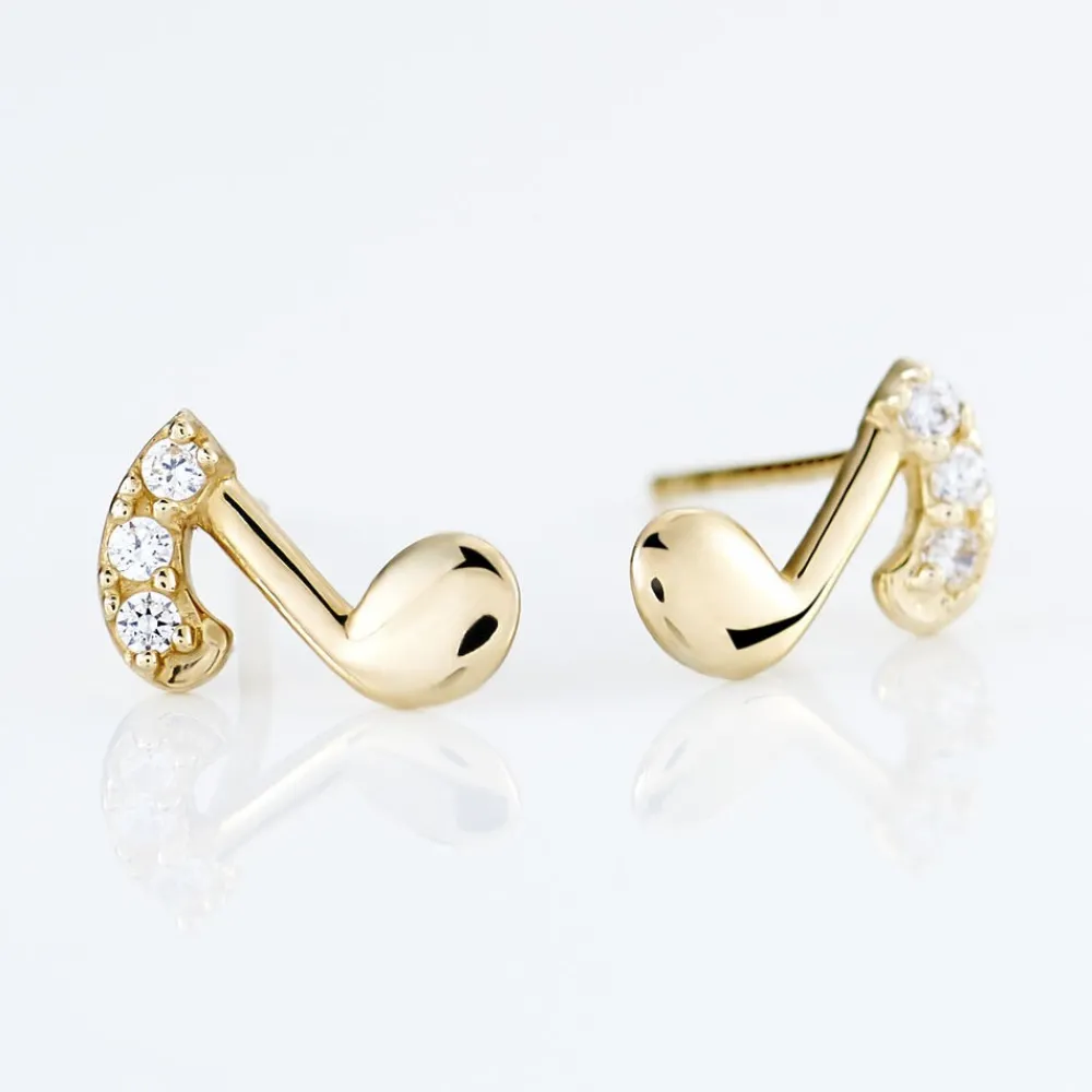 Marc Orian Pendantes|Bijoux Zirconium > Boucles D'oreilles Or Jaune Xavierine Oxydes