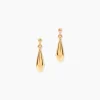Boucles D'Oreilles Pendantes Frankie Plaqué Or Jaune