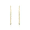 Boucles D'oreilles Pendantes Vienne Or Jaune Oxyde De Zirconium