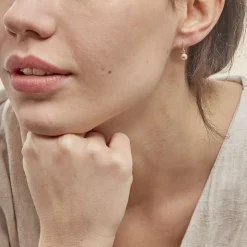 Marc Orian Pendantes|Boucles D'Oreilles Argent > Boucles D'oreilles Pendantes Euriell Argent Blanc
