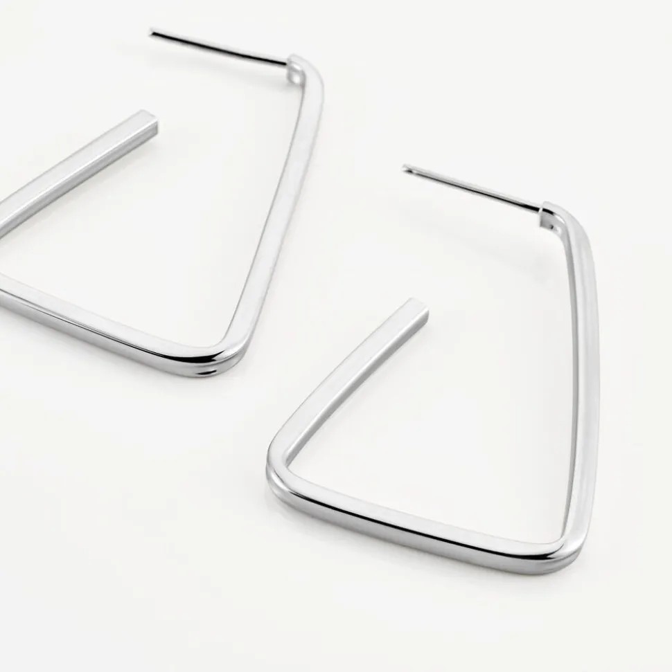 Boucles D'oreilles Pendantes Argent Blanc Timothea