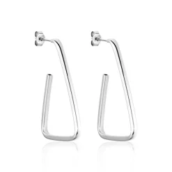 Boucles D'oreilles Pendantes Argent Blanc Timothea