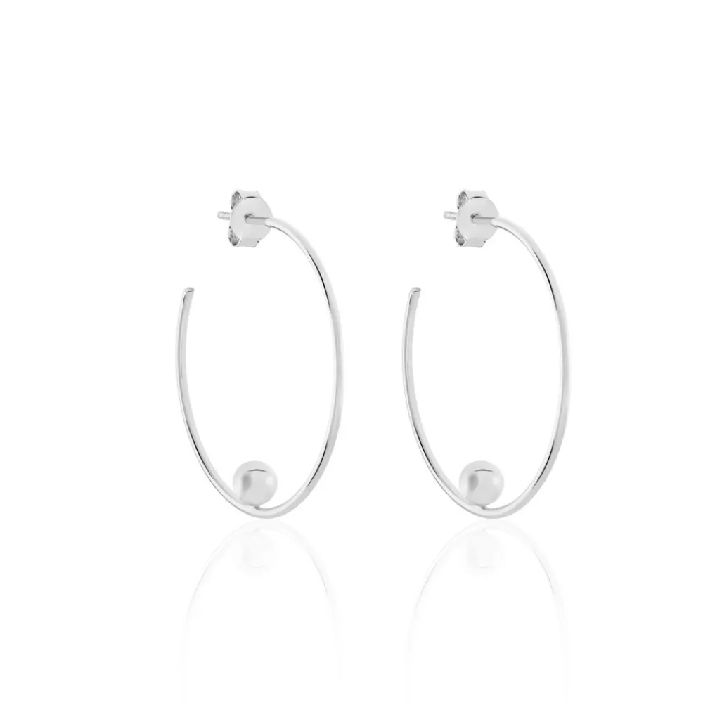 Marc Orian Créoles Argent|Créoles > Boucles D'oreilles Pendantes Hauria Argent Blanc