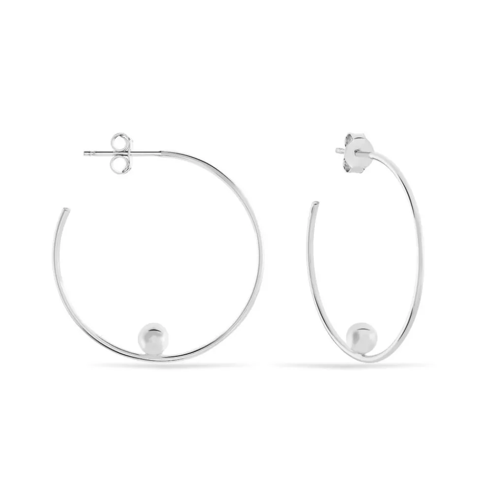 Marc Orian Créoles Argent|Créoles > Boucles D'oreilles Pendantes Hauria Argent Blanc