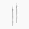 Boucles D'oreilles Pendantes Yaka Argent Blanc