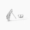 Boucles D'oreilles Pendantes Cynthia Argent Blanc Oxyde De Zirconium