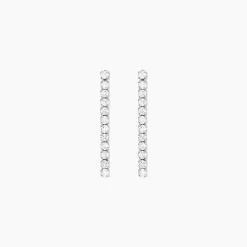 Marc Orian Pendantes|Bijoux Zirconium > Boucles D'Oreilles Pendantes Lexane Argent Blanc Oxyde De Zirconium