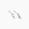 Boucles D'oreilles Pendantes Argent Blanc Teoxane