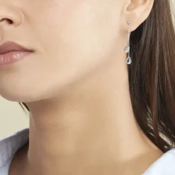 Marc Orian Pendantes|Cadeaux Mariage > Boucles D'oreilles Pendantes Carlyn Or Blanc Topaze or blanc topaze bleu sky