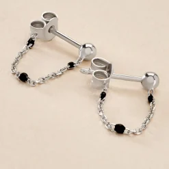 Marc Orian Pendantes|Boucles D'Oreilles Argent > Boucles D'oreilles Pendantes Molly Argent Blanc