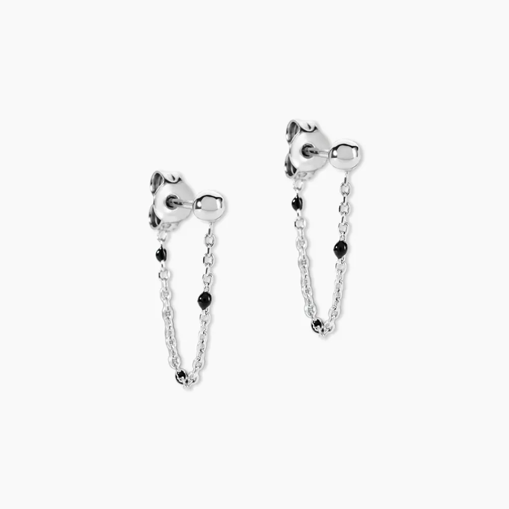 Marc Orian Pendantes|Boucles D'Oreilles Argent > Boucles D'oreilles Pendantes Molly Argent Blanc