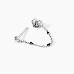 Marc Orian Pendantes|Boucles D'Oreilles Argent > Boucles D'oreilles Pendantes Molly Argent Blanc