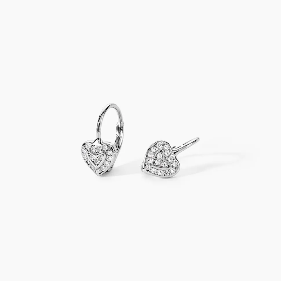 Marc Orian Pendantes|Boucles D'Oreilles Argent > Boucles D'oreilles Pendantes Lottie Argent Blanc Turquoise