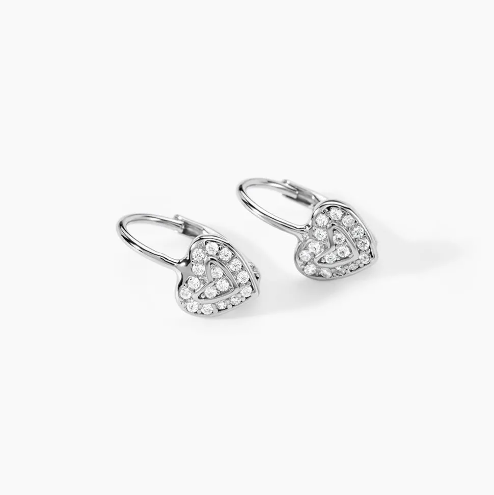 Marc Orian Pendantes|Boucles D'Oreilles Argent > Boucles D'oreilles Pendantes Lottie Argent Blanc Turquoise