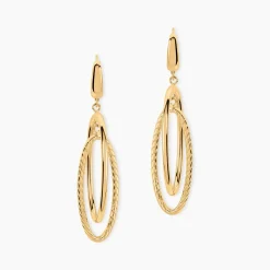Boucles D'Oreilles Pendantes Francisek Or Jaune
