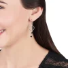 Marc Orian Pendantes|Boucles D'Oreilles Argent > Boucles D'oreilles Pendantes Tamar Argent Blanc Pierre De Synthese