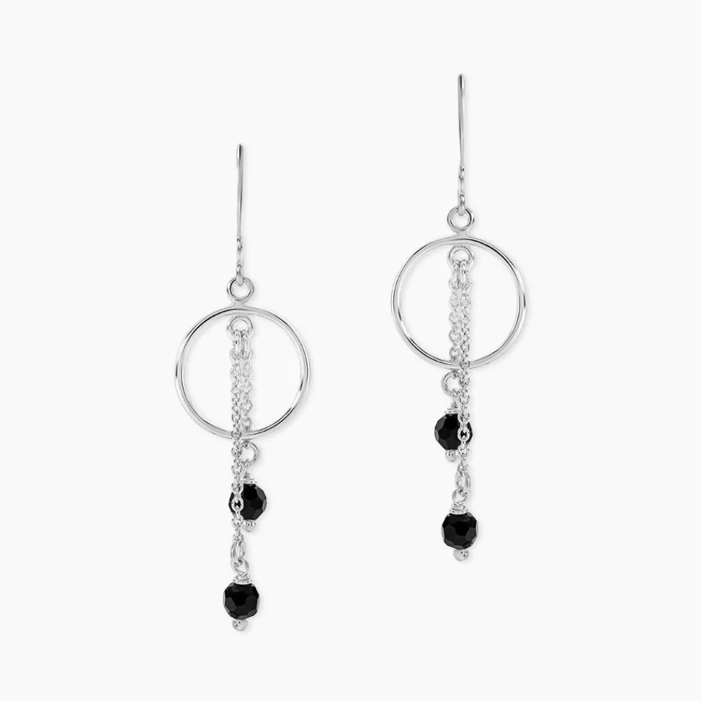 Marc Orian Pendantes|Boucles D'Oreilles Argent > Boucles D'oreilles Pendantes Tamar Argent Blanc Pierre De Synthese