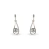 Boucles D'oreilles Pendantes Alexya Argent Perle D'imitation Et Oxyde