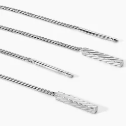 Marc Orian Pendantes|Boucles D'Oreilles Argent > Boucles D'oreilles Pendantes Mila Argent Blanc