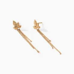 Marc Orian Pendantes|Boucles D'Oreilles Argent > Boucles D'oreilles Pendantes Rizlaine Argent Blanc