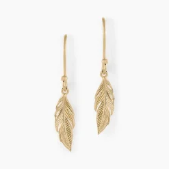 Marc Orian Pendantes|Bijoux Or > Boucles D'oreilles Pendantes Navette Or Blanc Saphir