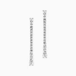 Marc Orian Pendantes|Bijoux Zirconium > Boucles D'oreilles Pendantes Amenis Argent Blanc Oxyde De Zirconium