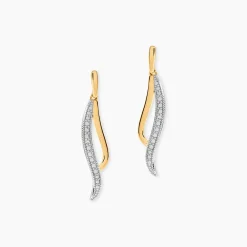 Marc Orian Pendantes|Parures De Mariage > Boucles D'oreilles Pendantes Or Jaune Maaria Diamants