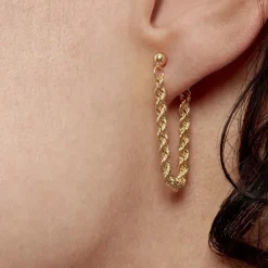Marc Orian Pendantes|Idées Cadeaux Femme > Boucles D'oreilles Pendantes Cordelia Corde Or Jaune