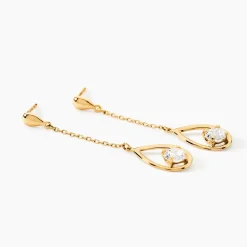 Marc Orian Pendantes|Bijoux Zirconium > Boucles D'oreilles Pendantes Or Jaune Bartolome Oxyde De Zirconium