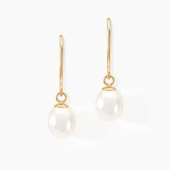 Marc Orian Pendantes|Parures De Mariage > Boucles D'oreilles Pendantes Baroque Or Jaune Perle De Culture
