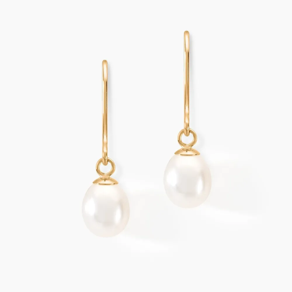 Marc Orian Pendantes|Parures De Mariage > Boucles D'oreilles Pendantes Baroque Or Jaune Perle De Culture