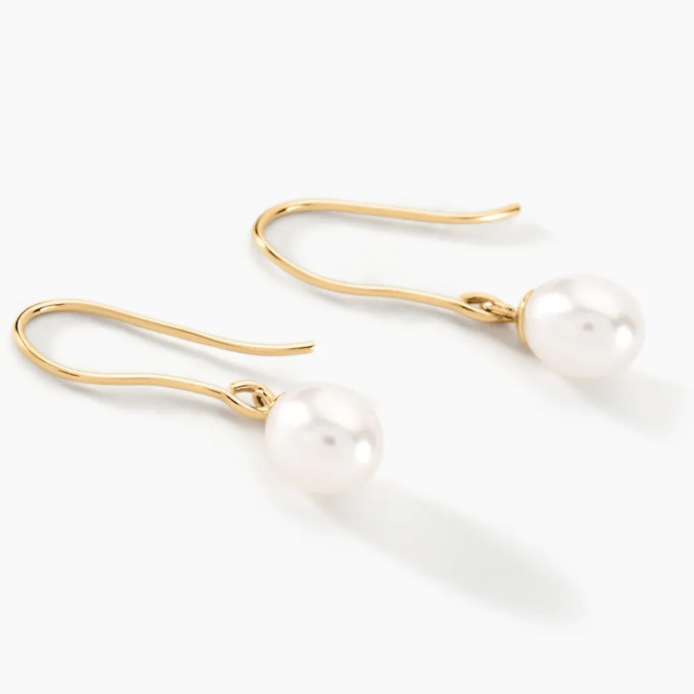 Marc Orian Pendantes|Parures De Mariage > Boucles D'oreilles Pendantes Baroque Or Jaune Perle De Culture