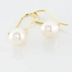 Marc Orian Pendantes|Parures De Mariage > Boucles D'oreilles Pendantes Baroque Or Jaune Perle De Culture