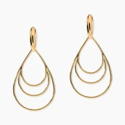 Boucles D'oreilles Pendantes Jenyfer Plaqué Or Jaune