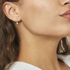 Marc Orian Pendantes|Bijoux Zirconium > Boucles D'oreilles Pendantes Cegolene Or Jaune Oxyde De Zirconium