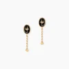 Boucles D'Oreilles Pendantes Alerya Plaqué Or Jaune Oxyde De Zirconium