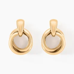 Boucles D'oreilles Pendantes Plaqué Or Jaune Alfonsina