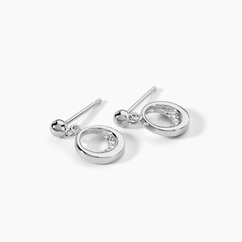 Marc Orian Pendantes|Bijoux Zirconium > Boucles D'oreilles Pendantes Zita Argent Blanc Oxyde De Zirconium