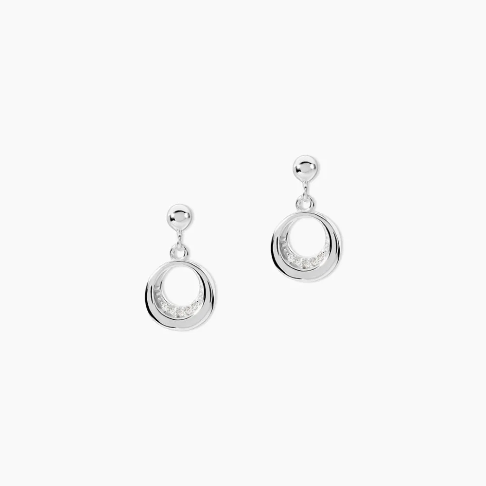 Marc Orian Pendantes|Bijoux Zirconium > Boucles D'oreilles Pendantes Zita Argent Blanc Oxyde De Zirconium