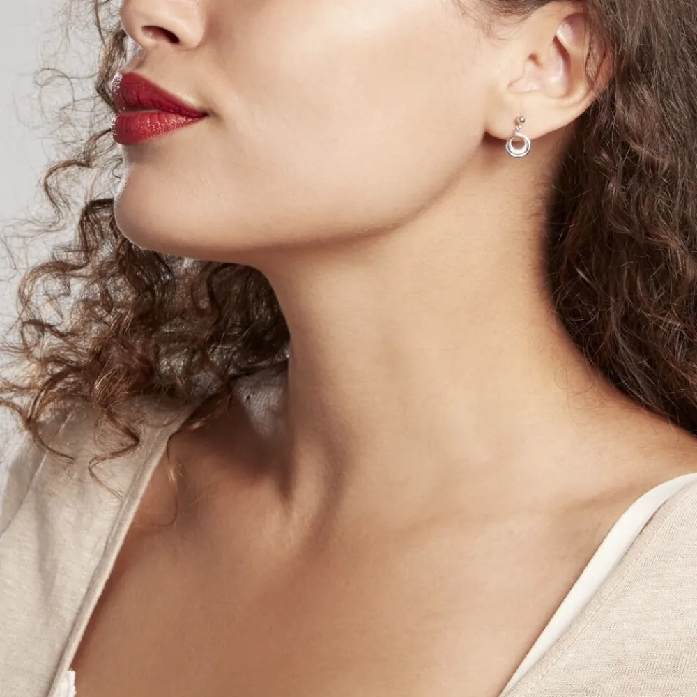 Marc Orian Pendantes|Bijoux Zirconium > Boucles D'oreilles Pendantes Zita Argent Blanc Oxyde De Zirconium