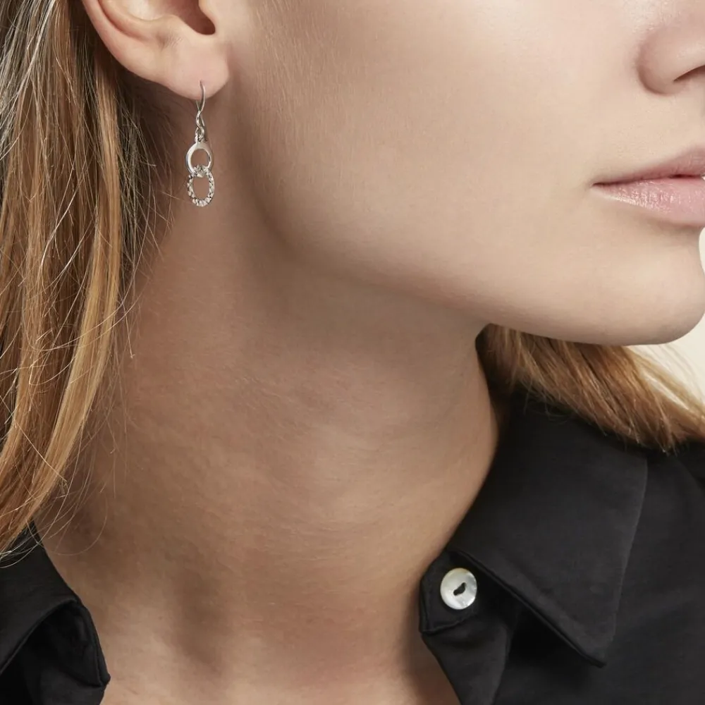 Marc Orian Pendantes|Boucles D'Oreilles Argent > Boucles D'oreilles Pendantes Argent Blanc