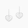 Marc Orian Pendantes|Boucles D'Oreilles Argent > Boucles D'oreilles Pendantes Naleen Argent Blanc