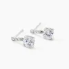 Marc Orian Pendantes|Bijoux Zirconium > Boucles D'oreilles Pendantes Paciane Or Blanc Oxyde De Zirconium