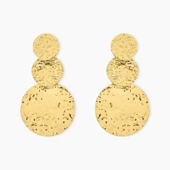Marc Orian Pendantes|Boucles D'Oreilles Acier Inoxydable > Boucles D'oreilles Pendantes Josephine Acier Doré