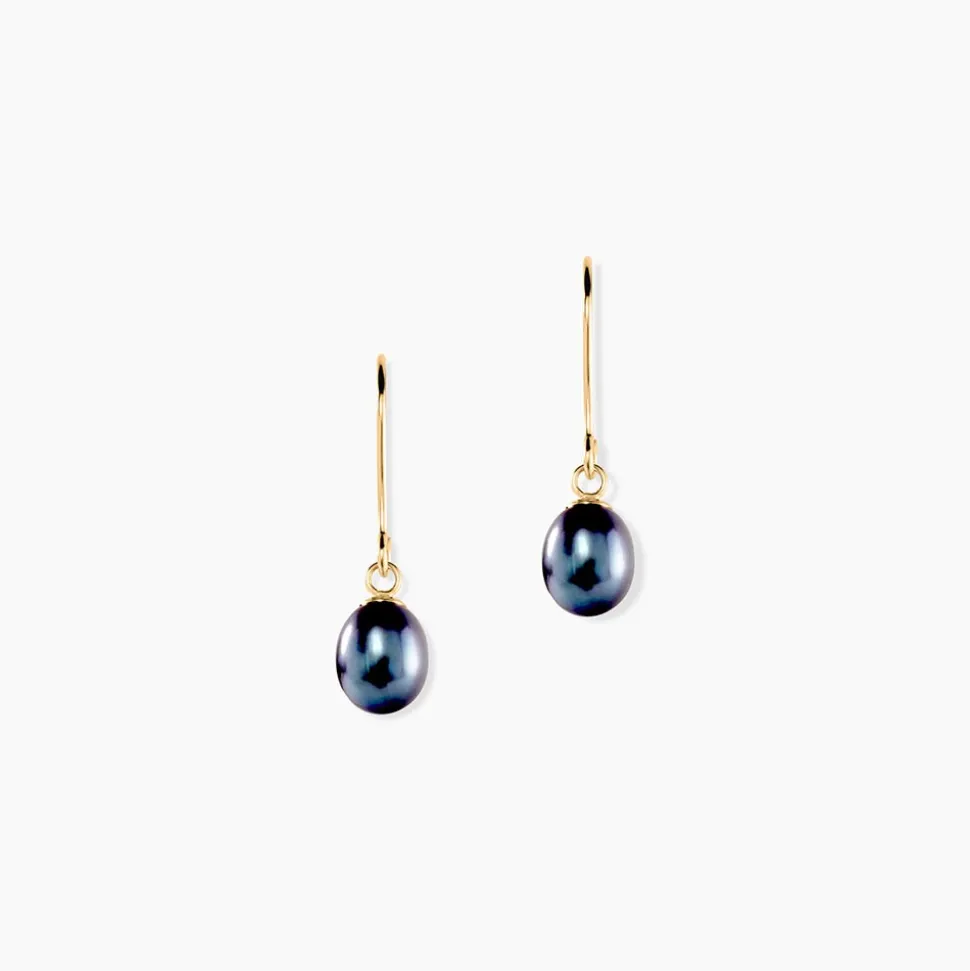 Boucles D'oreilles Pendantes Severiane Or Jaune Perle De Culture