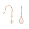 Boucles D'oreilles Pendantes Majida Argent Perle De Culture Et Oxyde