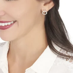 Boucles D'oreilles Pendantes Daniyah Or Jaune Diamant