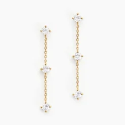 Marc Orian Pendantes|Bijoux Zirconium > Boucles D'oreilles Pendantes Ethere Or Jaune Oxyde De Zirconium