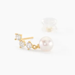 Marc Orian Pendantes|Parures De Mariage > Boucles D'oreilles Pendantes Taiss Or Jaune Perle De Culture