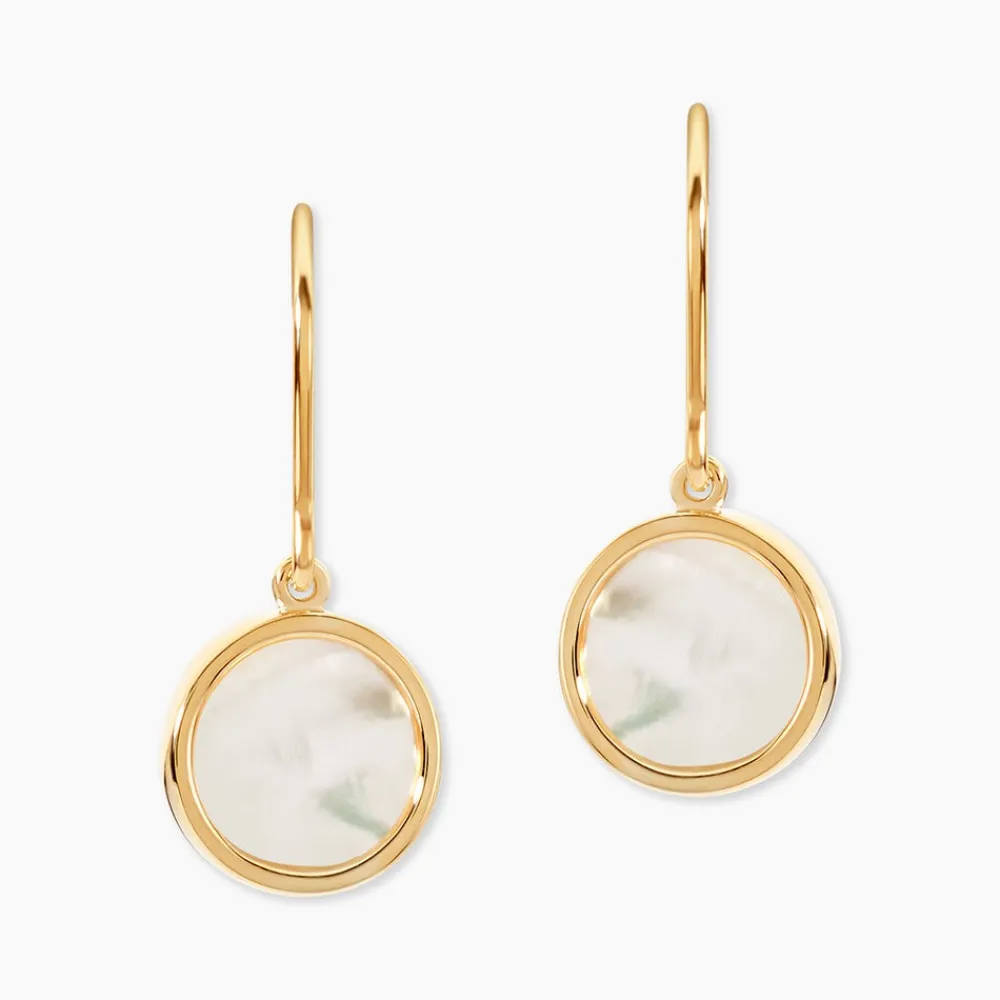 Marc Orian Pendantes|Idées Cadeaux Femme > Boucles D'oreilles Pendantes Joana Or Jaune Nacre